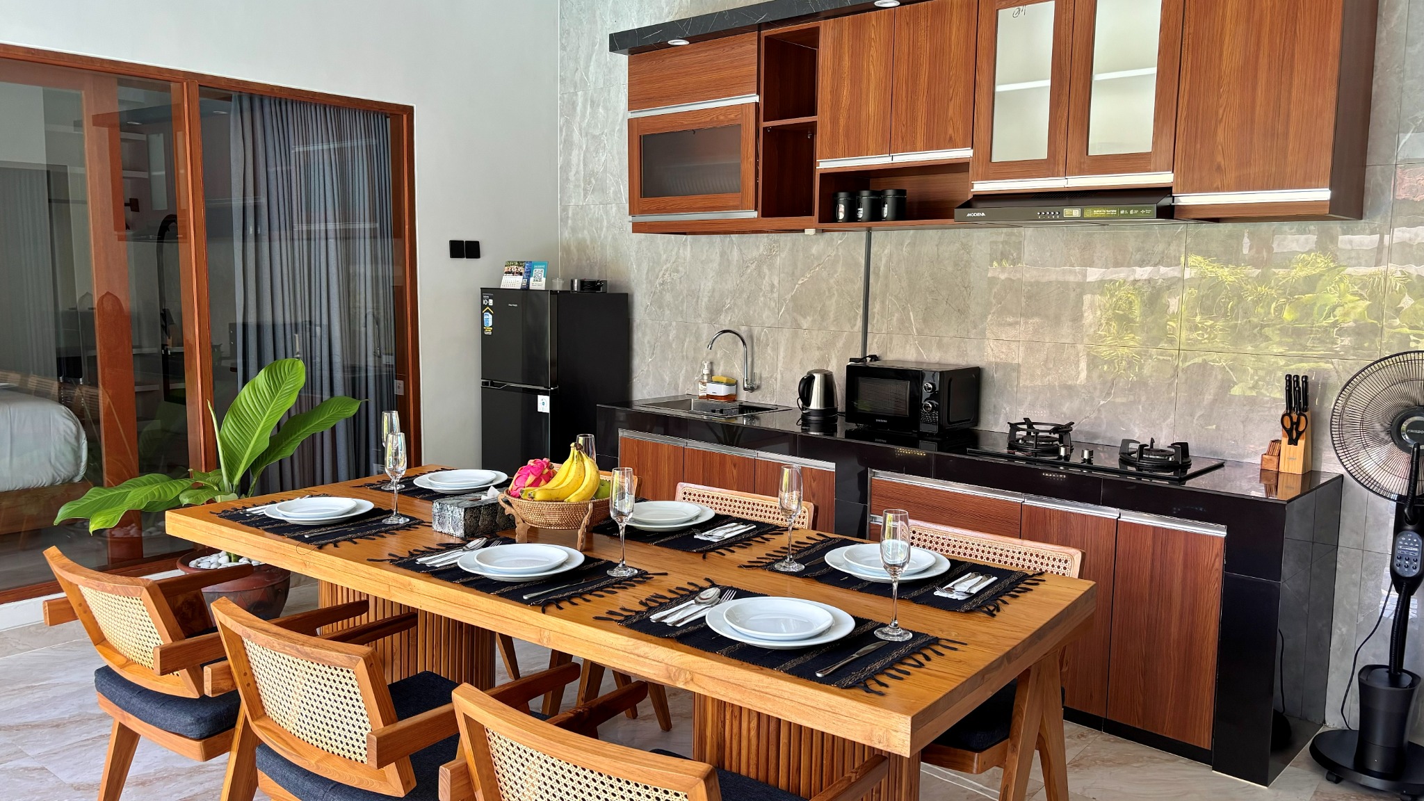 Kitchen and dining